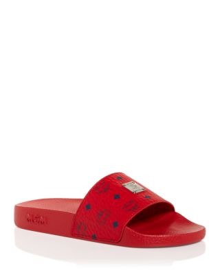 Mcm slides fashion red