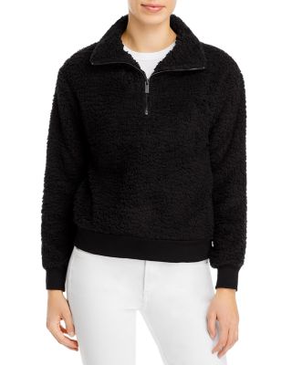 shearling quarter zip