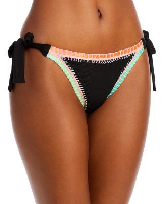 Crochet Trim Bikini Top & Side Tie Bikini Bottom - Exclusives