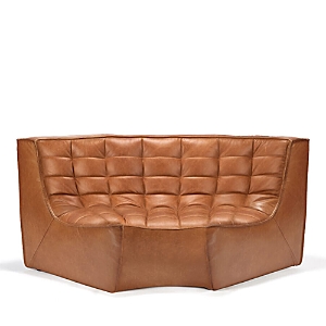 Ethnicraft N701 Round Sofa Corner In Old Saddle Leather
