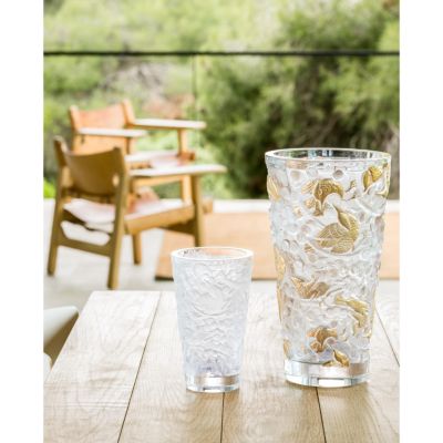 Merles & Raisins Large Gold Stamped Vase, Numbered Edition