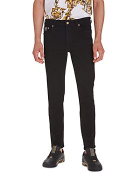 Versace Jeans Couture - Embroidered Skinny Jeans in Black Black