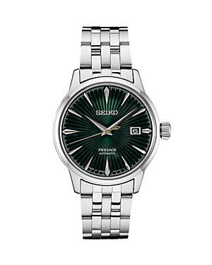 Seiko Watch Seiko Presage Cocktail Time Watch, 40.5mm In Green/silver