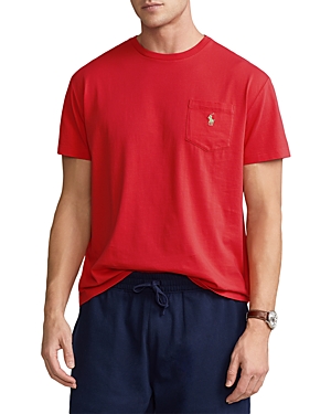 Polo Ralph Lauren Ralph Lauren Jersey Pocket T-shirt In Tomato