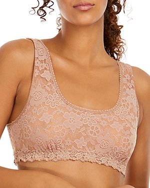 Hanky Panky Daily Lace Scoop Neck Bralette In Taupe