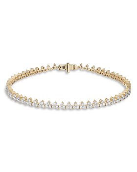 Adina Reyter - 14K Yellow Gold Diamond Cluster Tennis Bracelet