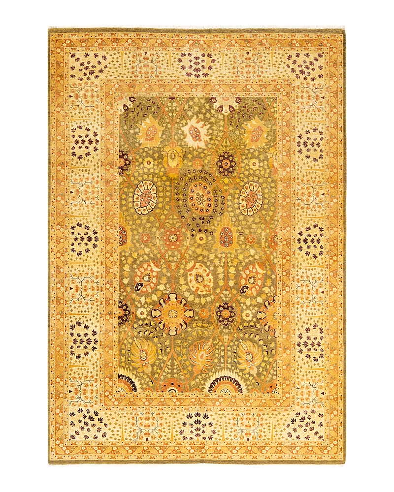 Adorn Handwoven Rugs Mogul M1395 6'3" x 9'2" Area Rug - Green