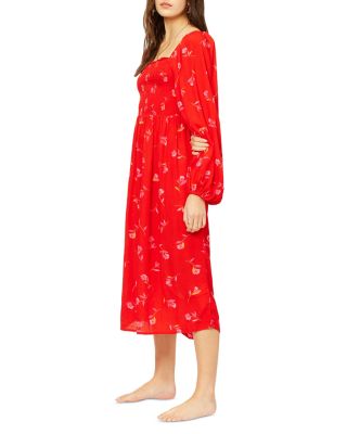 knee length dresses for ladies Billabong Women's Fever Dream Midi Dress - White Cap main image 1