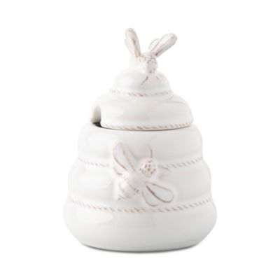 Juliska - Clever Creatures Whitewash Honey Pot