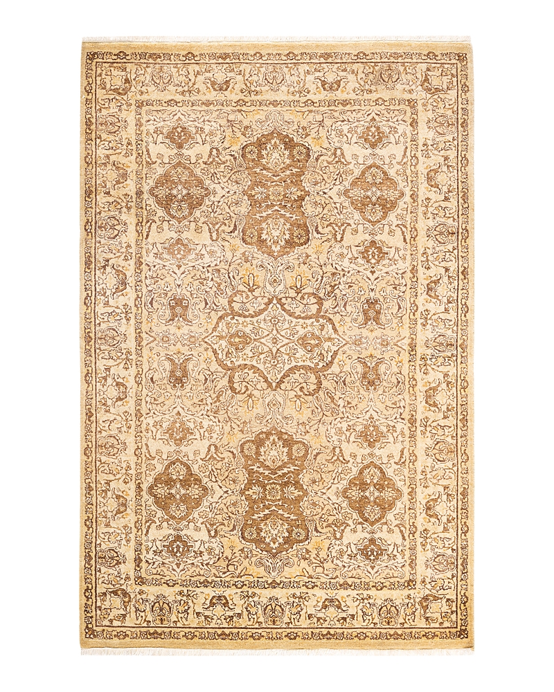 Adorn Handwoven Rugs Mogul M1503 4'0" x 6'1" Area Rug - Yellow
