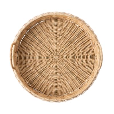 Provence Rattan Circle Tray