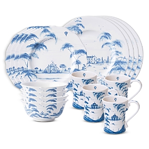 Shop Juliska Country Estate 16 Piece Dinnerware Set, Service For 4 In Delft Blue