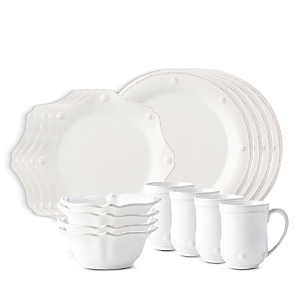 Juliska Berry & Thread 16 Piece Dinnerware Set, Service For 4