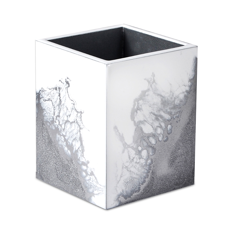 Mike And Ally Lava Brush Cup In Metallic Silver