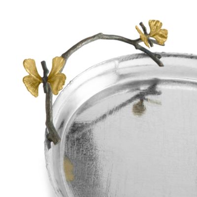 Butterfly Ginkgo Oval Tray