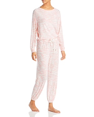 Honeydew Star Seeker Printed Pajama Set In Sandcastle Camo