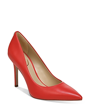 Sam Edelman Women's Hazel Pointed Toe High Heel Pumps In Parisian Red