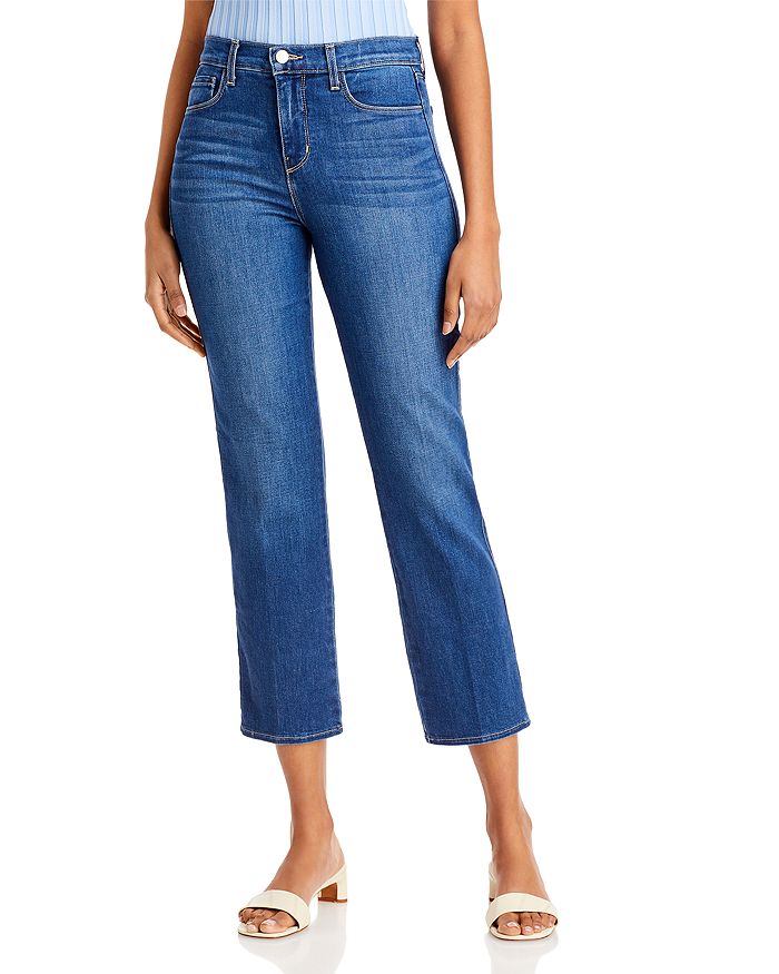 L'AGENCE Alexia High Rise Crop Jeans in Byers | Bloomingdale's