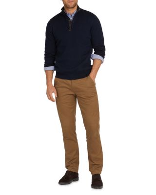 Cotton Half Zip Knitted Jumper