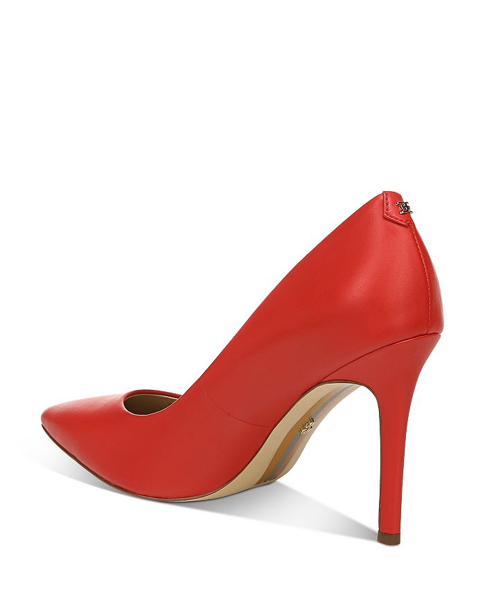 Shop Sam Edelman Women's Hazel Pointed Toe High-heel Pumps In Parisian Red