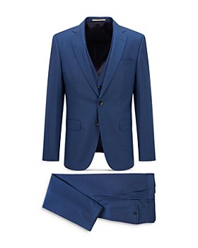 BOSS - Huge/Genius 3-Piece Tic Weave Slim Fit Suit