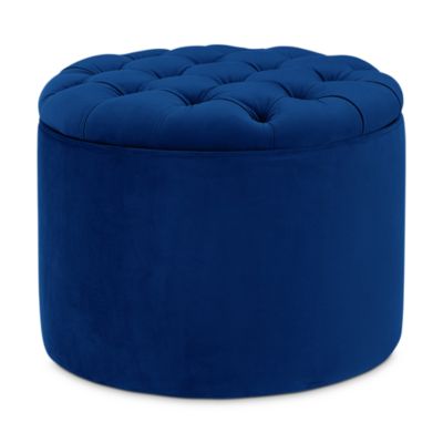 TOV Furniture - Queen Velvet Storage Ottoman