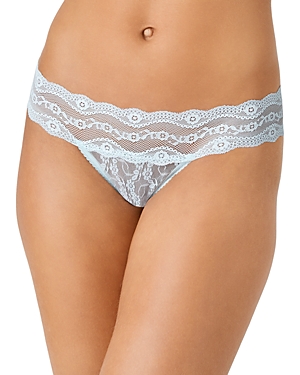 B.tempt'd By Wacoal Lace Kiss Thong In Saltwater Slide