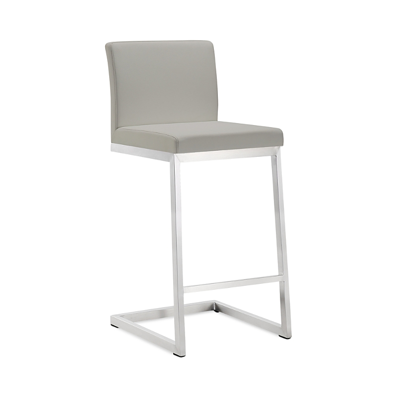 Tov Furniture Parma Stainless Steel Counter Stool, Set of 2