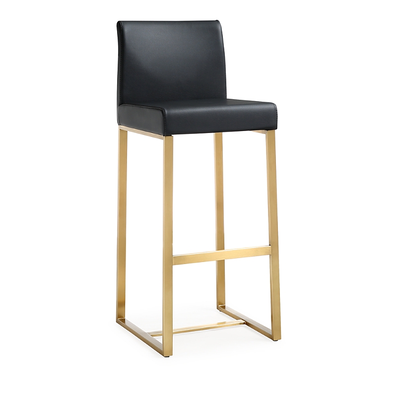 Tov Furniture Denmark Performance Faux Leather Steel Barstool, Set of 2