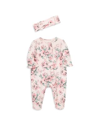 Girls' Dream Floral Footie & Headband - Baby