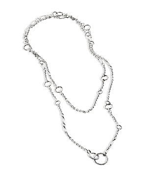 JOHN HARDY STERLING SILVER CLASSIC CHAIN SAUTOIR STATEMENT NECKLACE, 60
