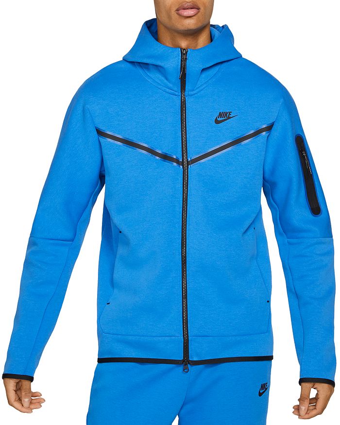 Nike Sportswear Full Zip Tech Fleece Hoodie In Signal Blue | ModeSens