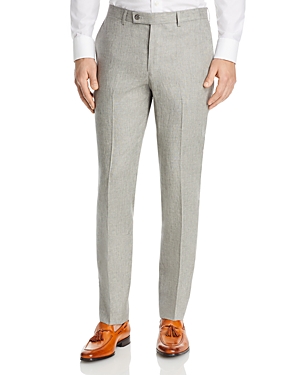 Robert Graham Delave Linen Slim Fit Suit Pants In Gray