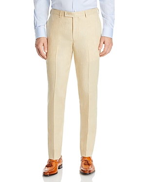Robert Graham Delave Linen Slim Fit Suit Pants In Tan
