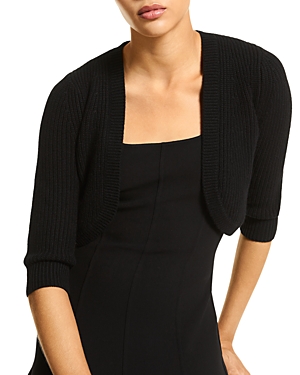 Michael Kors Collection Core Wool Shrug In Black