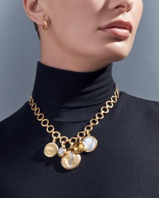 18K White &amp; Yellow Gold Jaipur Diamond Pav&amp;eacute; Pendant