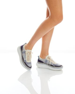 Women's Nama Woven Platform Low Top Sneakers