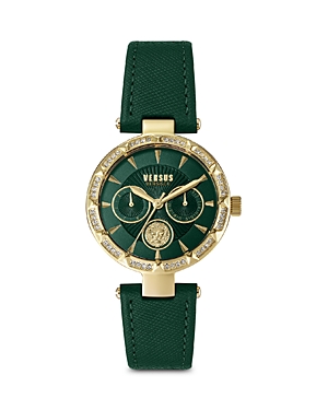 Shop Versus Sertie Watch, 36mm In Green/gold