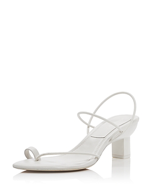 3.1 Phillip Lim Women's Verona Pointed Toe Mid Heel Thong Sandals In Bone