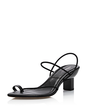 3.1 Phillip Lim Women's Verona Pointed Toe Mid Heel Thong Sandals In Black