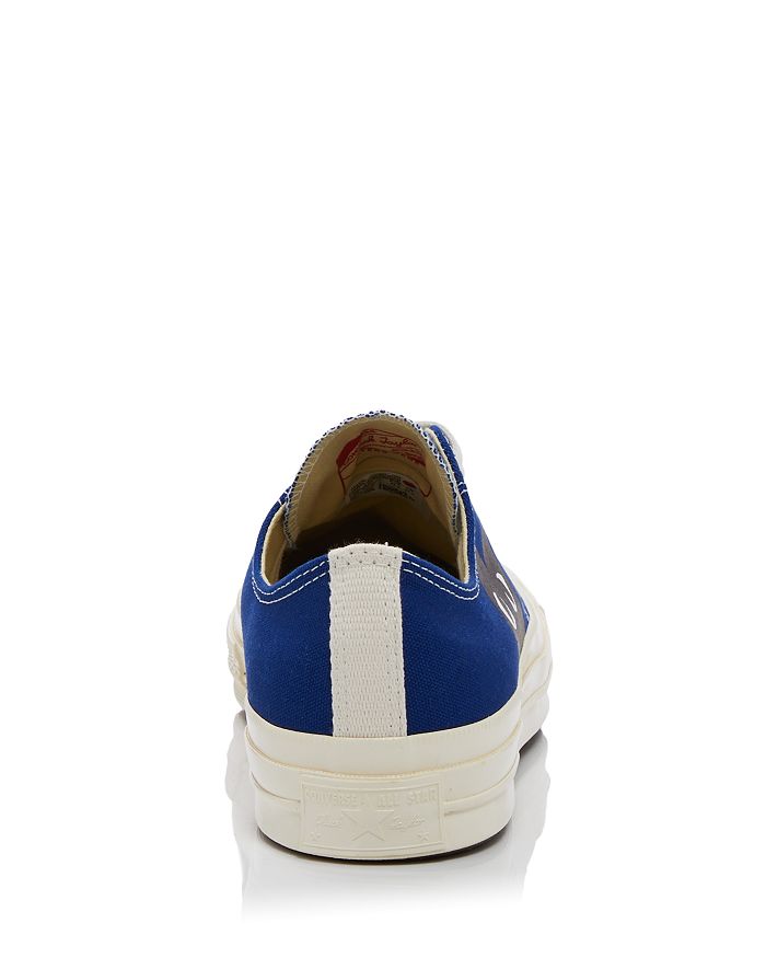 Shop Comme Des Garçons Play X Converse Unisex Chuck Taylor Lace Up Sneakers In Blue