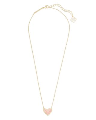 Ari Heart Short Pendant Necklace, 15&amp;quot;