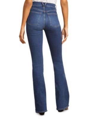 Beverly High Rise Flare Jeans in Bright Blue