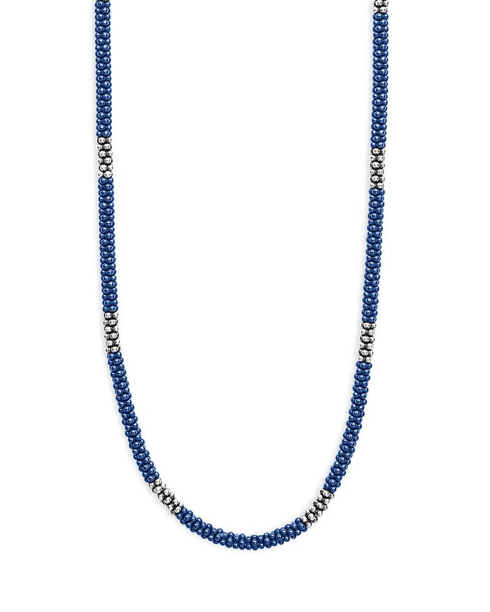 LAGOS - Sterling Silver Ultramarine Ceramic Bead Collar Necklaces