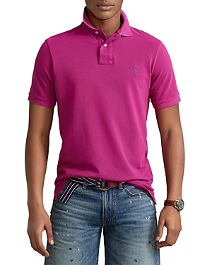 Polo Ralph Lauren Classic Fit Mesh Polo In Vivid Pink