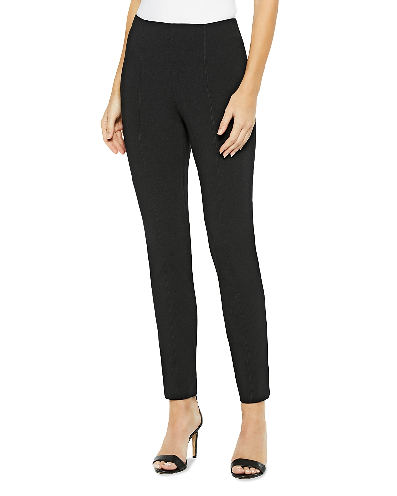 Misook Plus Size Straight-leg Knit Pull-on Pants In Black