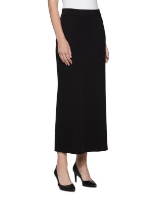 Pull On Slit Hem Skirt