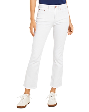Vineyard Vines Jamie Crop Kick Flare Jeans In White Cap