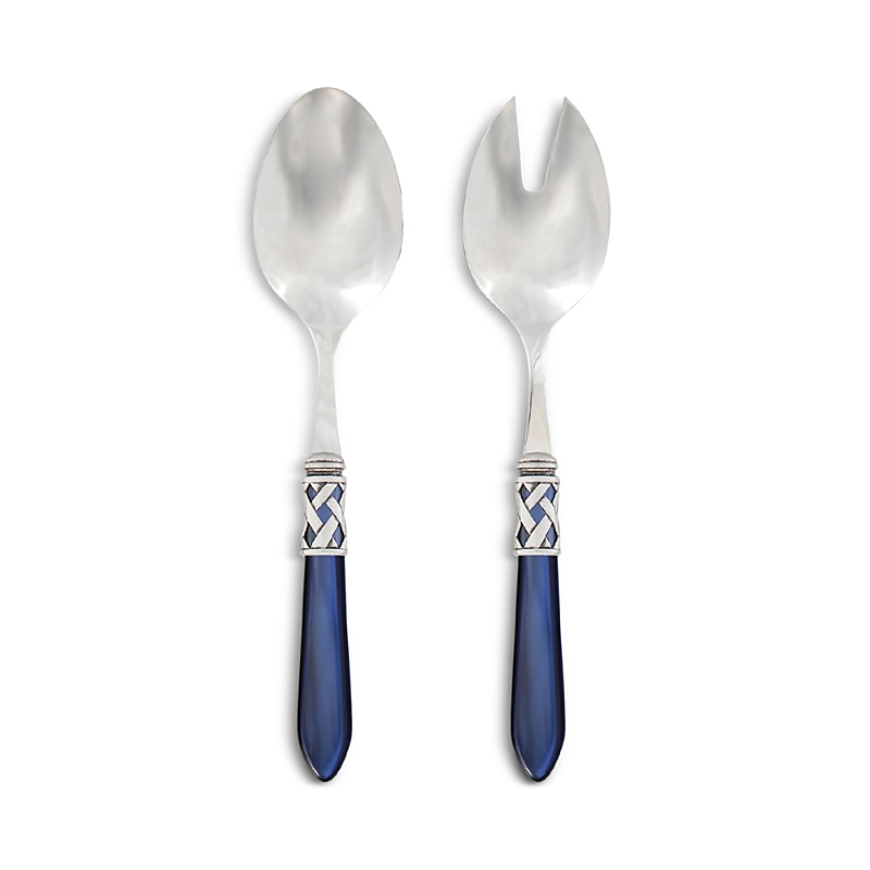 Vietri Aladdin Brilliant Salad Server Set In Clear