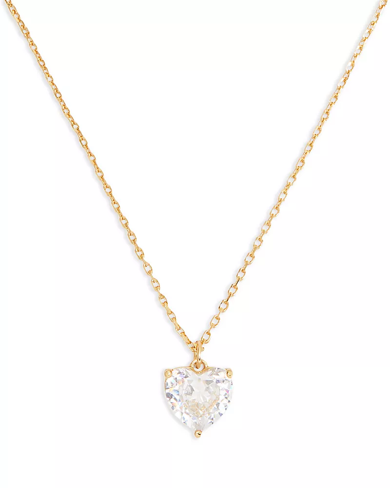 kate spade new york My Love April Birthstone Heart Pendant Necklace, 16